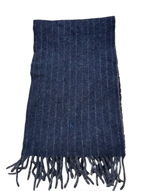 Men’s Polo Ralph Lauren Wool Blend Navy Blue and Grey Scarf